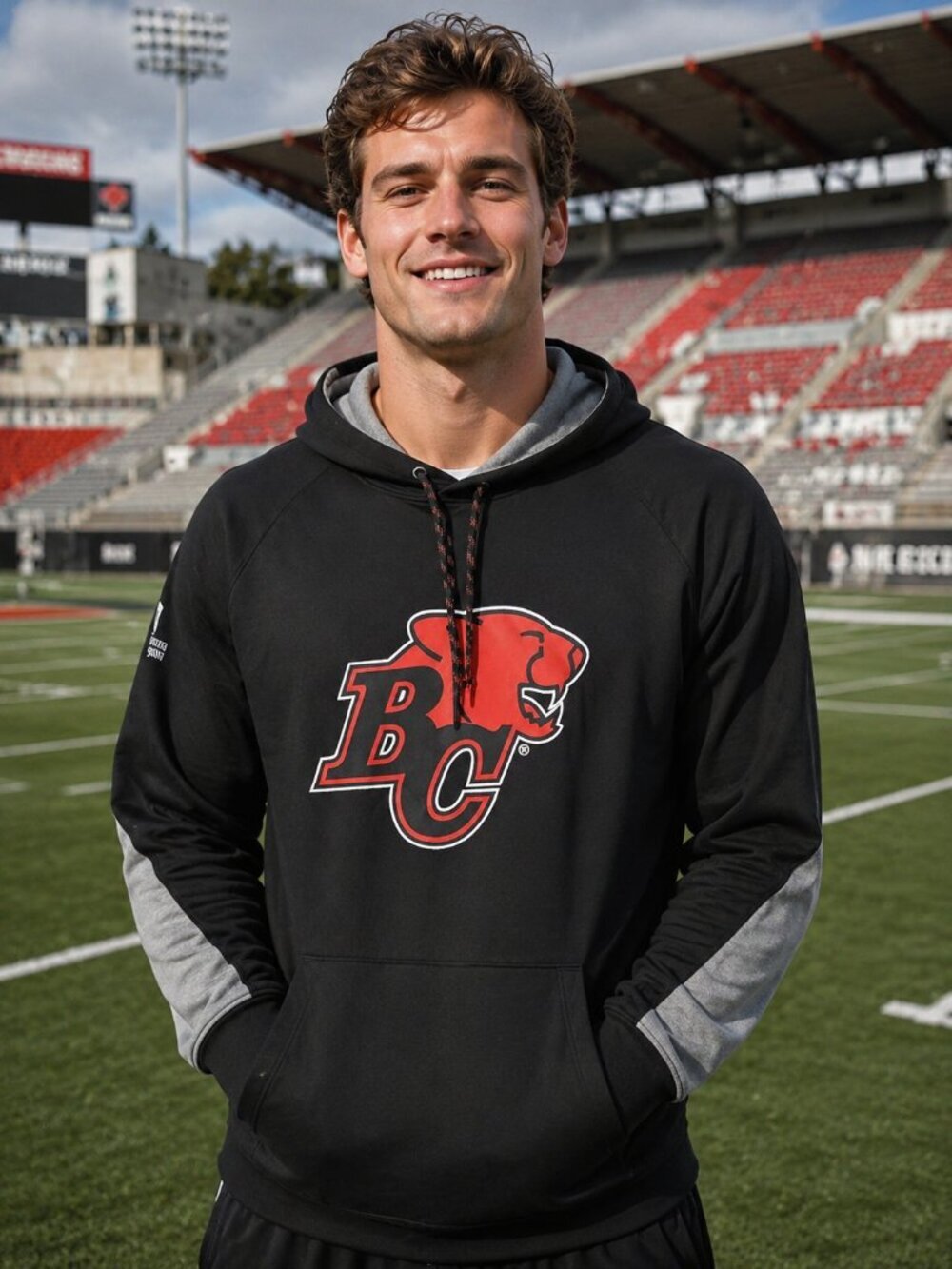 Mens BC Lions CFL Hoodie